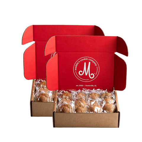 Set of 2 Gingersnap Boxes (24 Cookies)