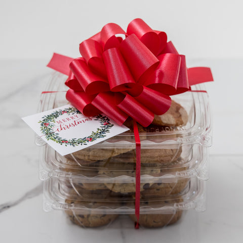 Stack of 3 4-Packs with a Bow and Gift Tag