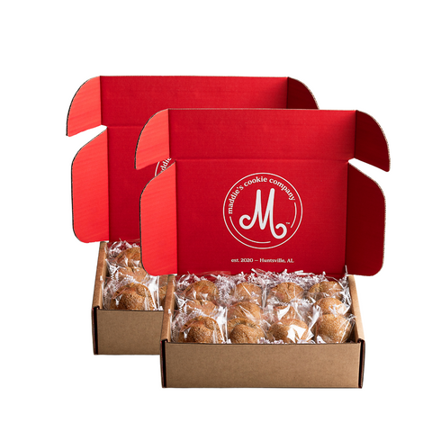 Set of 2 Gingersnap Boxes (12 Cookies)